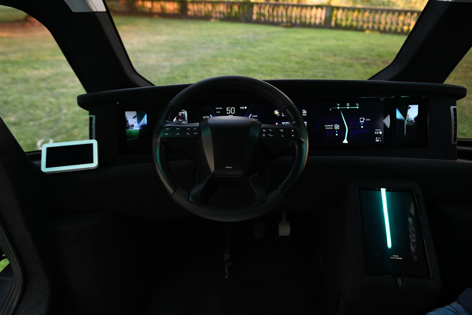 Driver cockpit of the ETIOCA prototype